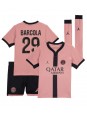 Paris Saint-Germain Bradley Barcola #29 Ausweichtrikot für Kinder 2024-25 Kurzarm (+ Kurze Hosen)